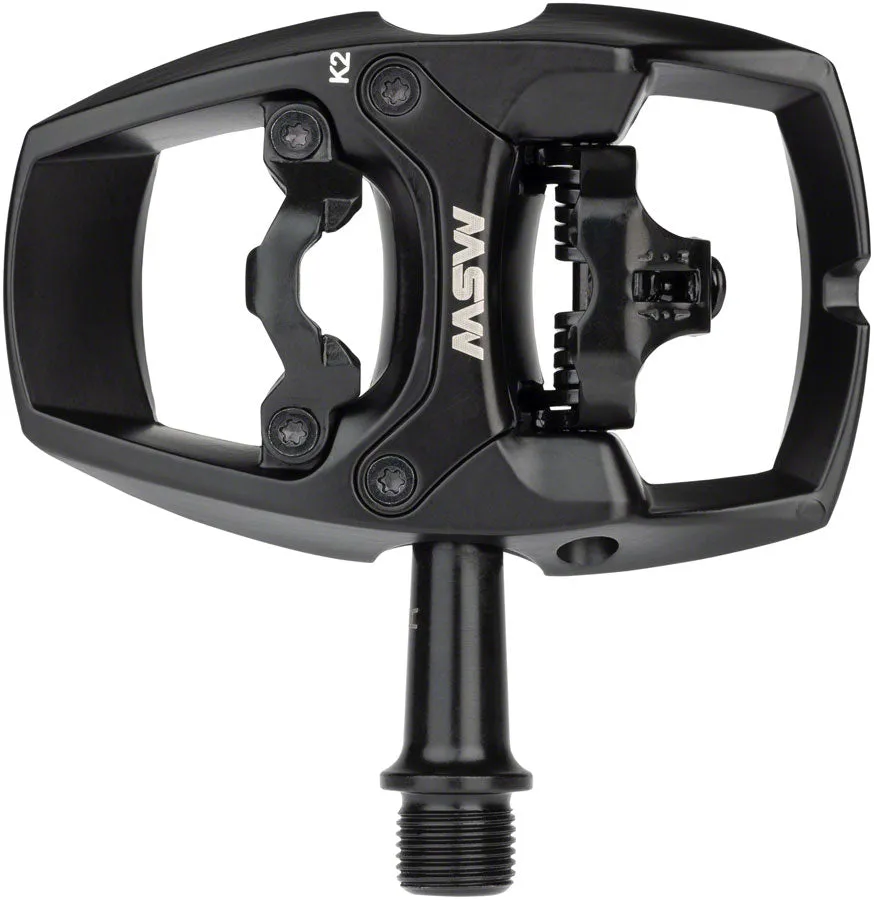 Flip II Pedals - Single Side Clipless with Platform Aluminum 9/16" Black