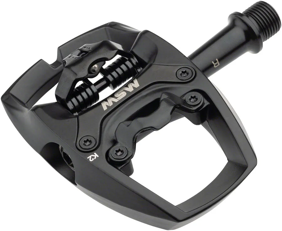 Flip II Pedals - Single Side Clipless with Platform Aluminum 9/16" Black