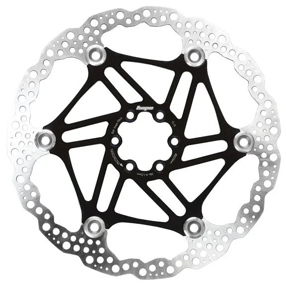 Floating Disc Brake Rotor - 220mm 6-Bolt Black