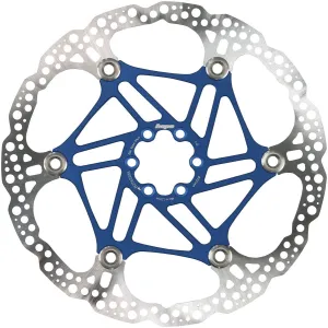 Floating Disc Brake Rotor - 220mm 6-Bolt Blue
