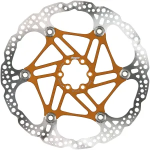 Floating Disc Brake Rotor - 220mm 6-Bolt Orange