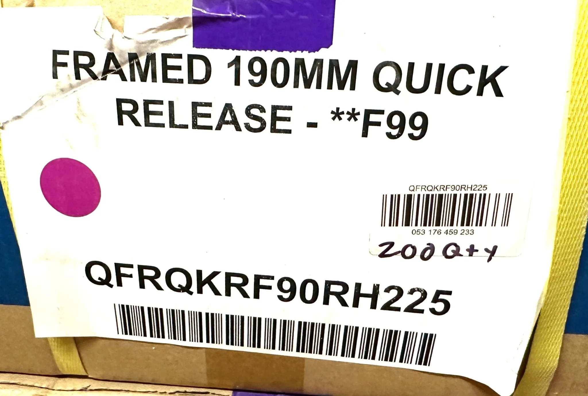 FRAMED Alloy Rear Quick Release Skewer QR 190mm New