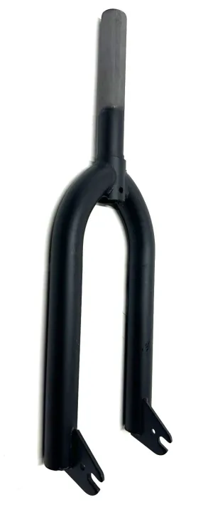 Framed Impact 20" BMX Steel Flat Black Bike 1 1/8 Threadless Fork 3/8 Axle New