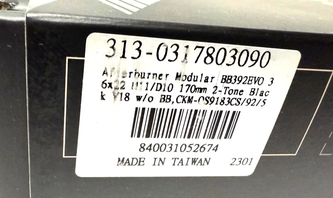 FSA Afterburner 2X Modular BB392EVO Mountain Crankset 170mm 11/12 Speed 22 x 36t