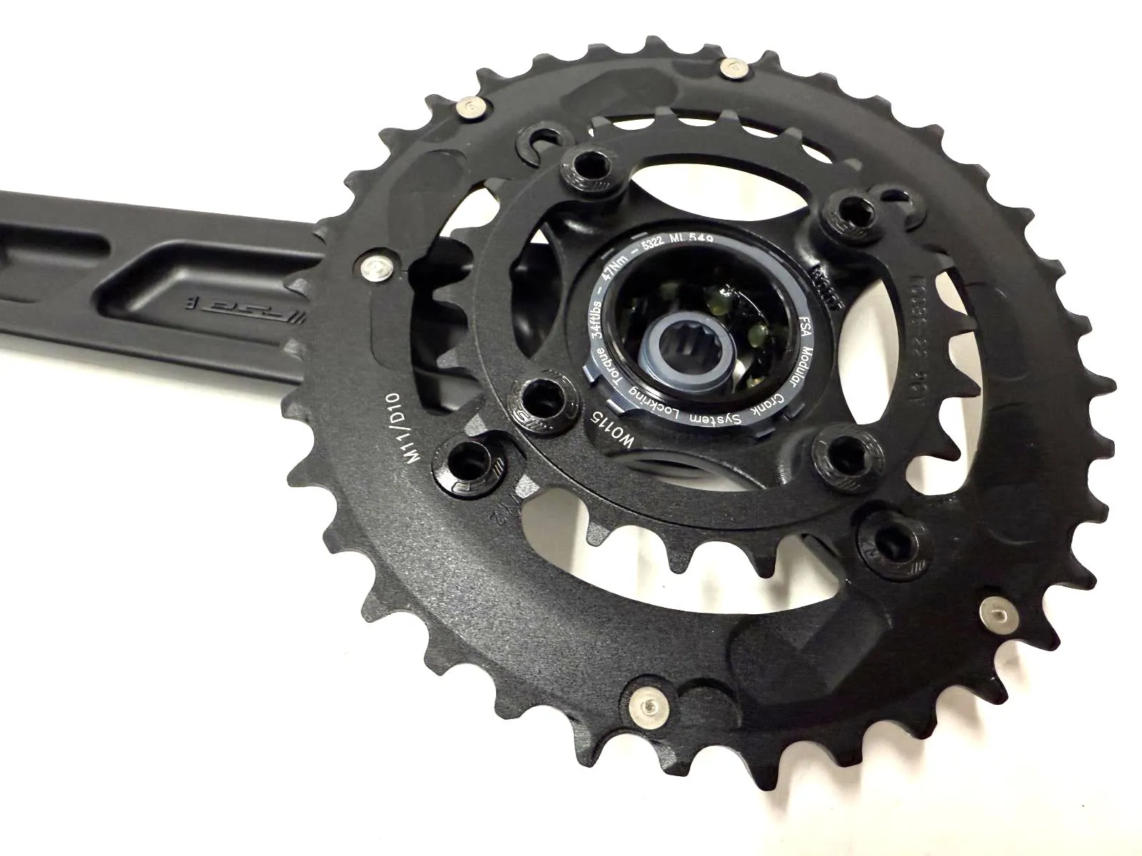 FSA Afterburner 2X Modular BB392EVO Mountain Crankset 170mm 11/12 Speed 22 x 36t