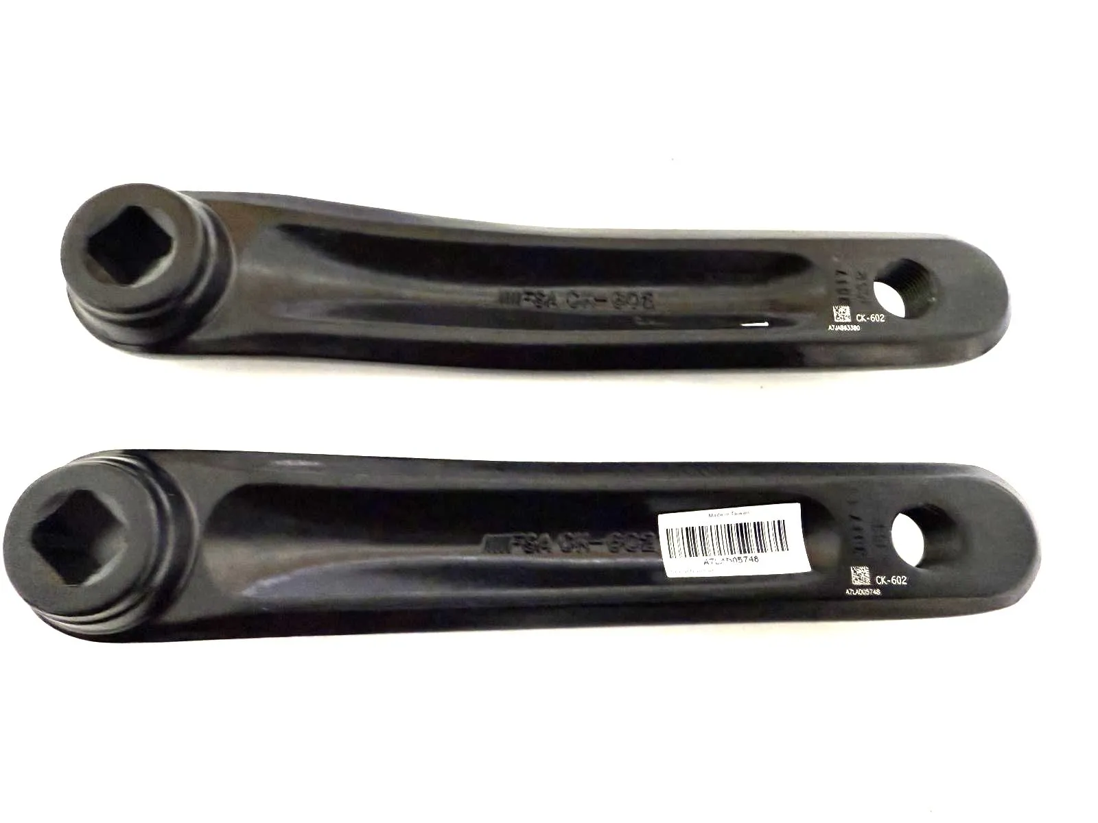 FSA Vero Yamaha PW E Bike JIS Tapered Spindle Crankarm Armset Black 165mm CK-602