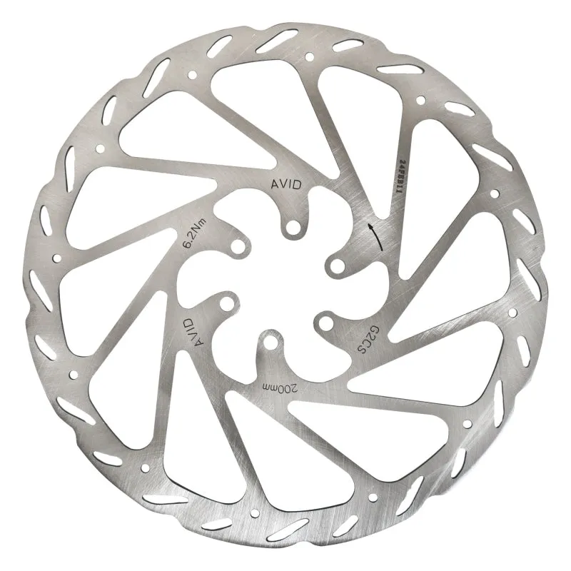 G2 CleanSweep Disc Brake Rotor - 200mm 6-Bolt Silver