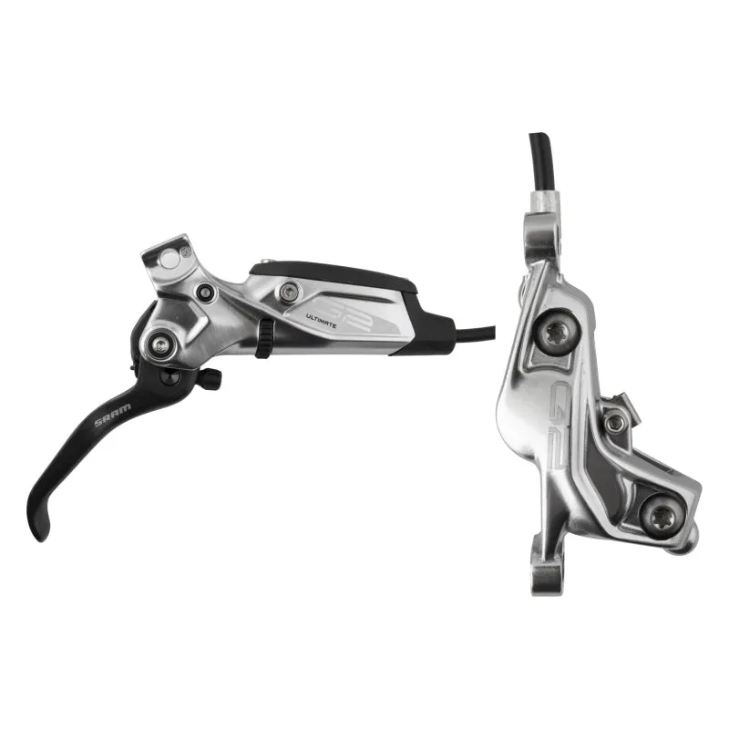 G2 Ultimate Disc Brake Lever - Rear Hydraulic Post Mount Carbon Lever Titanium Hardware Polar Grey Anodized A2