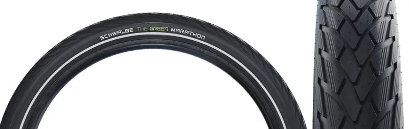 Green Marathon Tire, Performance Line GreenGuard TwinSkin Addix - 700 x 25c