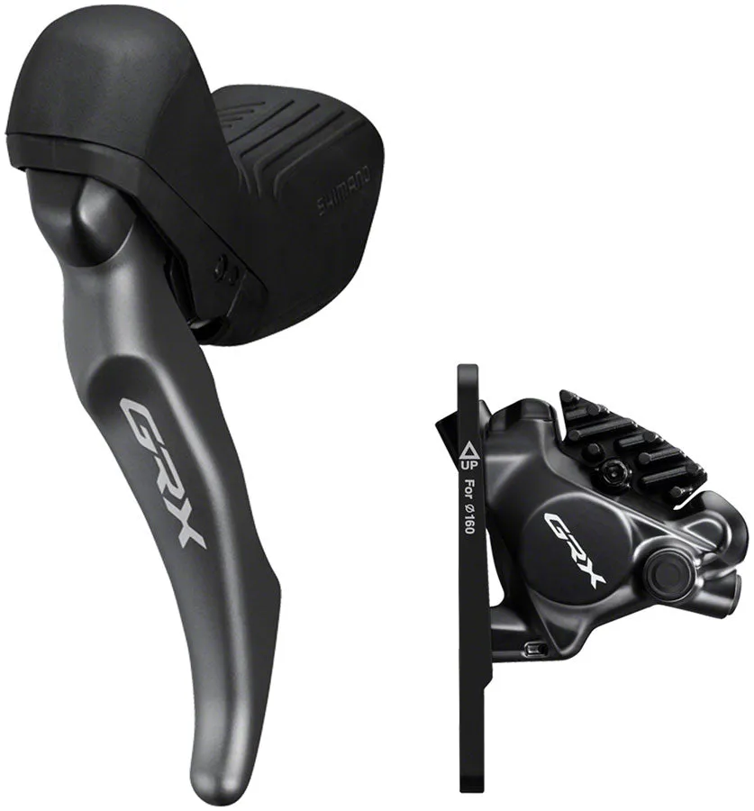 GRX BL-RX820 Brake Lever BR-RX820 Hydraulic Disc Brake Caliper - Left/Front Flat Mount Caliper