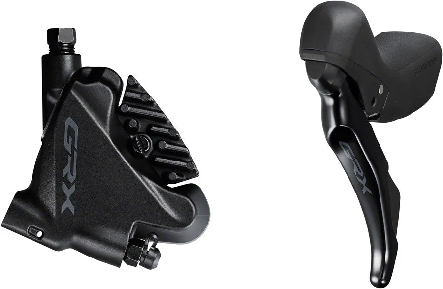 GRX ST-RX400/BR-RX400 Hydraulic Disc Brake Brake/Shift Lever - Left 2x10-Speed Flat Mount Finned Resin Pads BLK