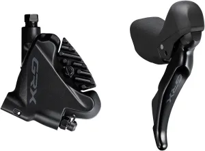 GRX ST-RX400/BR-RX400 Hydraulic Disc Brake Brake/Shift Lever - Right 10-Speed Flat Mount Finned Resin Pads BLK