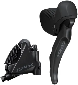 GRX ST-RX610 Shift/Brake Lever BR-RX400 Hyd Disc Brake Caliper - Right/Rear 12-Spd Flat Mnt Caliper For 25mm Mount BLK