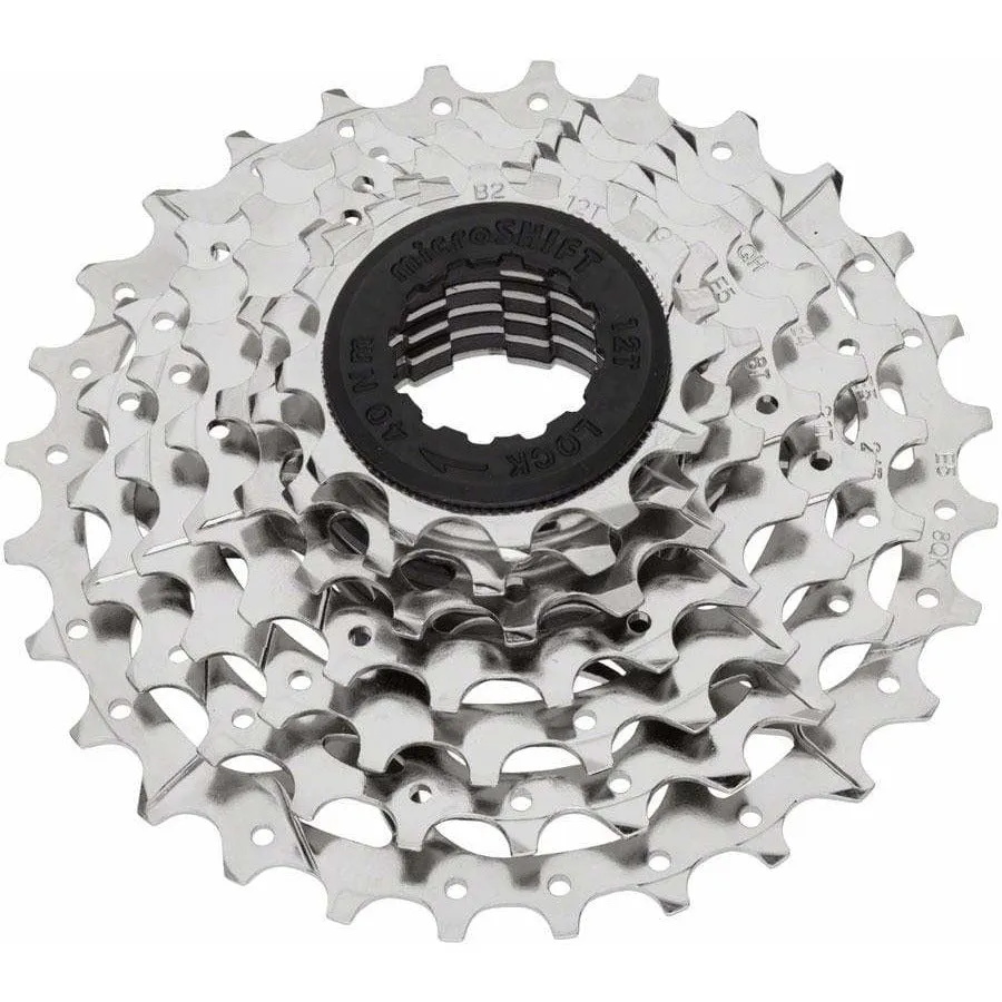 H07 Cassette - 7 Speed 12-28t Silver Nickel Plated