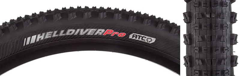 Helldiver Tire 27.5x2.40 Folding Tubeless Ready EN-DTC ATC 120TPI Black