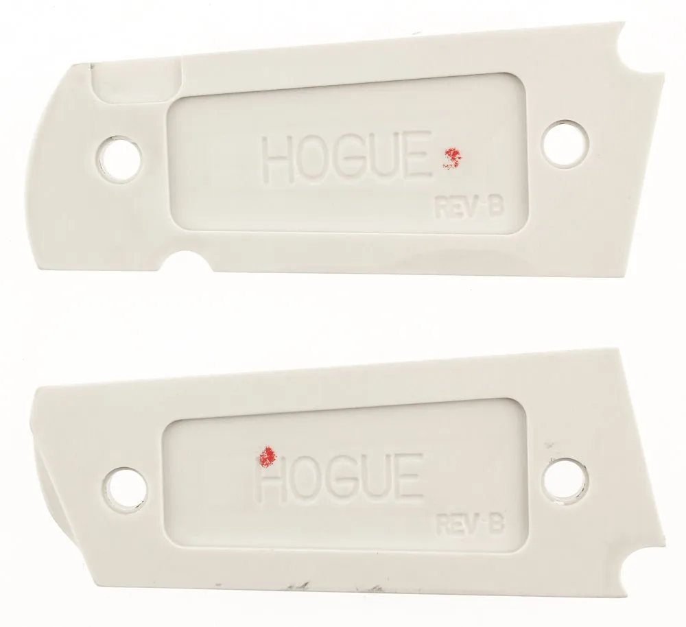 HOGUE GRIPS Ivory Polymer Automatic Pistol Grip Colt Officers 45 Model Scrim NEW