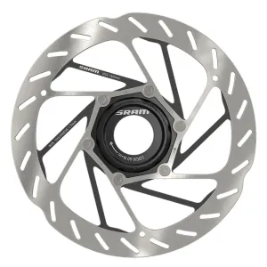 HS2 Disc Brake Rotor - 160mm Center Lock Rounded Silver/Black