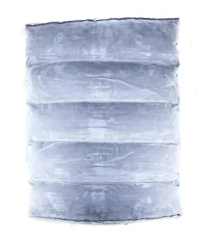 Inflatable Chair / Vehicle Back Lumbar Cushion Pillow Gray 17" x 13" x 3.5" NEW