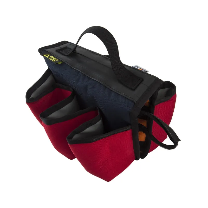 Insulated Sixer 6-Pack Top Tube Holder Velcro Straps 9.5x8.5x6` Assorted