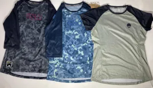 IXS lot 3 Womens 38 Cycling Bike Jersey 1 Short Sleeve 2 3/4 Sleeve New