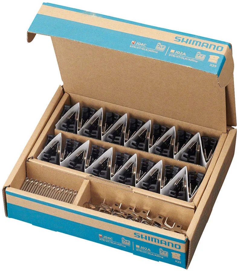 J04C-MF Disc Brake Pads Springs - Metal Compound Finned Alloy Stainless Steel Back Plate Box/25 pair