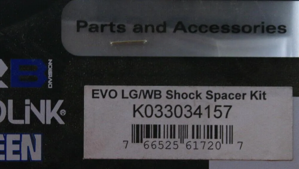 K2 B NOLEEN EVO LARGE To WAY BIG Shock Spacer Kit NEW