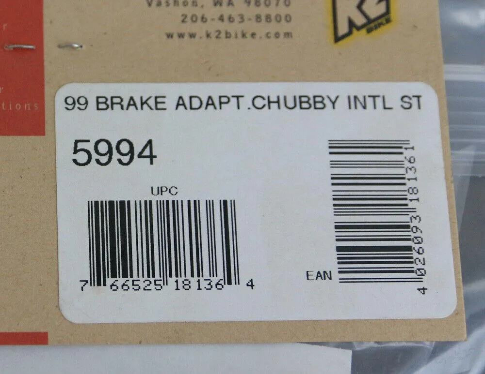 K2 NOLEEN 5994 Disc Brake Adapter Chubby Int'l Standard