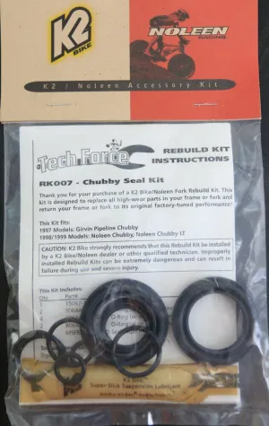 K2 NOLEEN RK007 Seal Kit Chubby / Chubby Lt Rebuild Kit