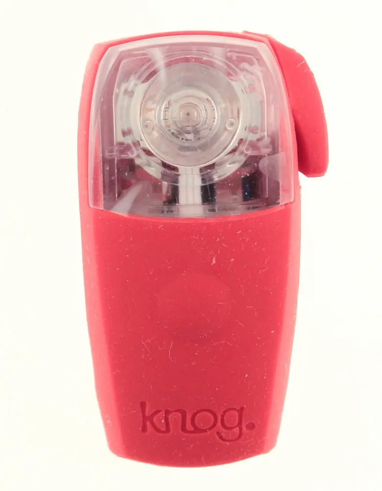 KNOG BOOMER Red Bike Rear 1 RED LED Light 7 Lumens 3 Mode 600m Visibility NEW