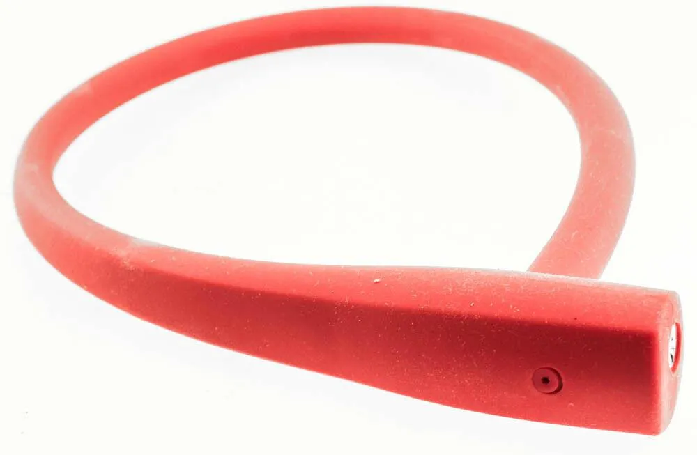 KNOG KRANSKY 880mm Cable Bike Lock With Bracket Red Keyed QR Mount NEW