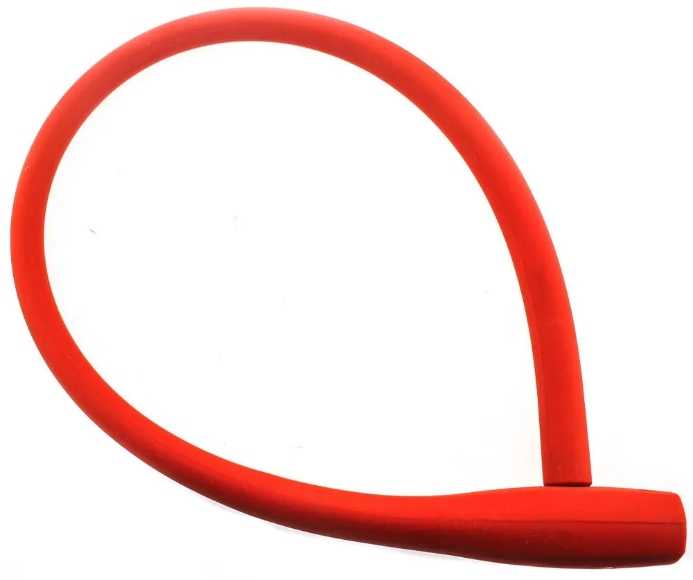 Knog Kransky 880mm Cable Bike Lock With Bracket Red Keyed Silicone Steel New