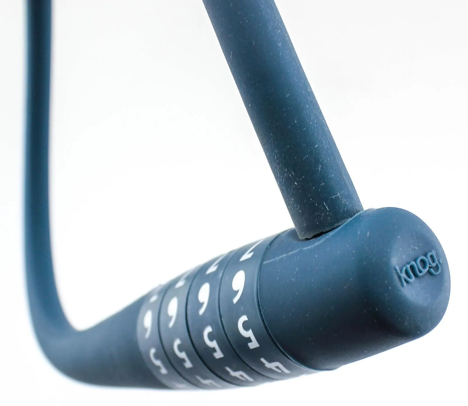 Knog Party Combo 620mm Cable Combination Bike Lock Braided Steel Indigo New
