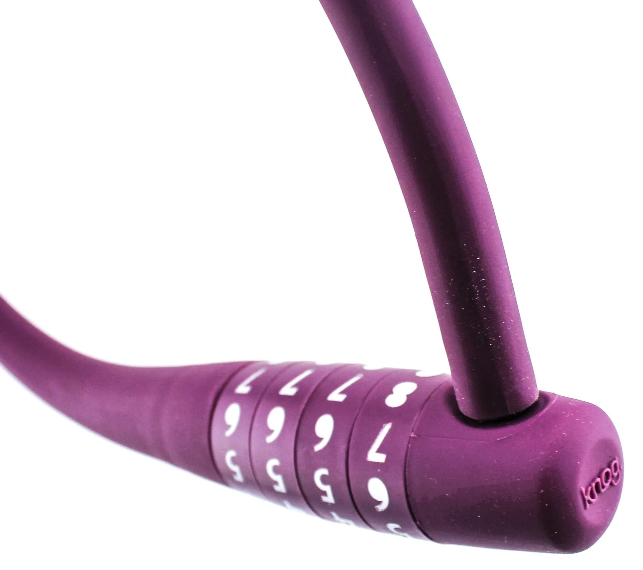Knog Party Combo 620mm Combination Bike Lock Braided Steel Grape Purple New