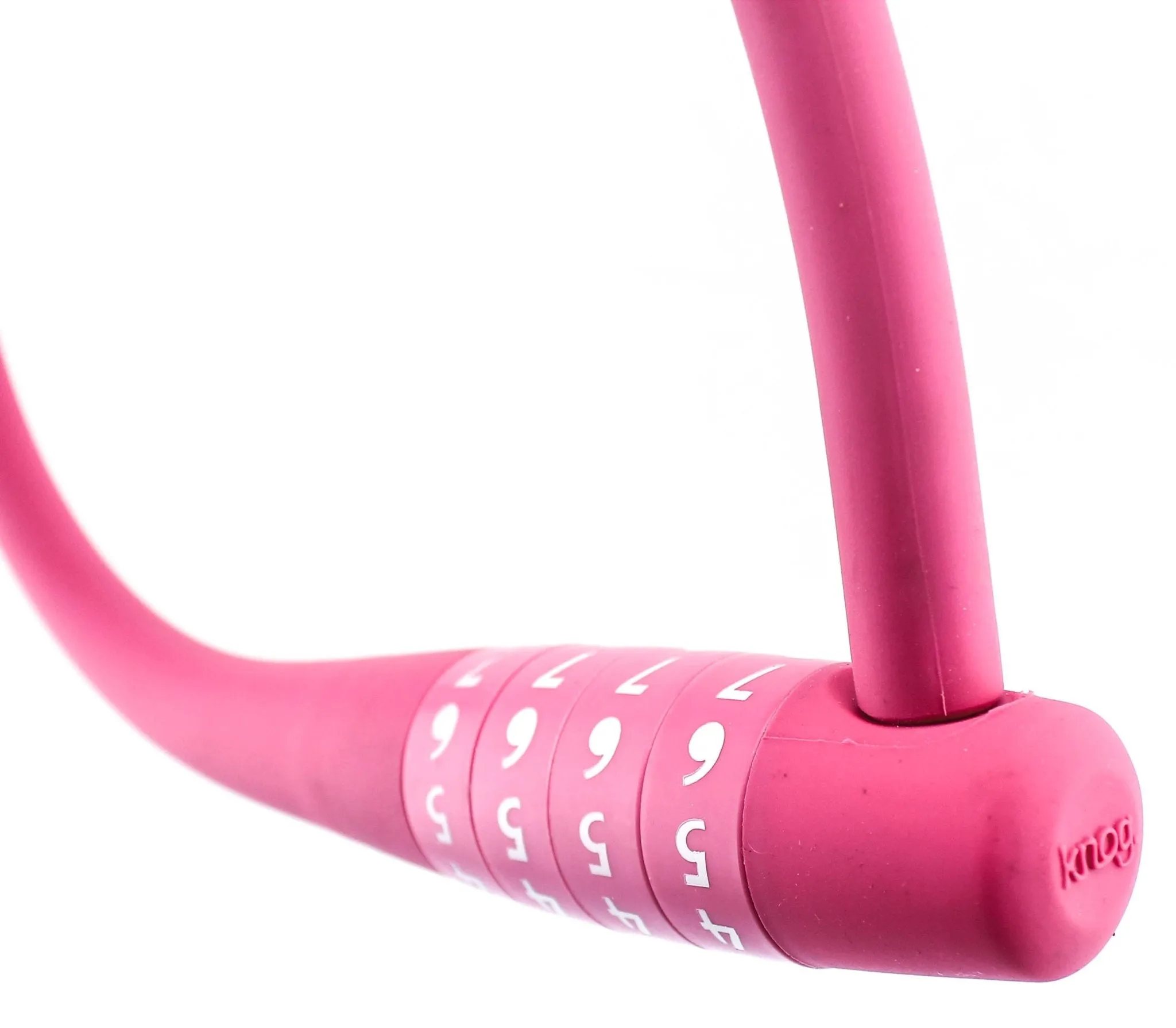 Knog Party Combo 620mm Combination Bike Lock Braided Steel Rose Pink New