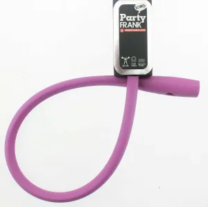 KNOG PARTY FRANK 620mm Cable Bike Lock With Bracket Grape Purple Keyed Steel NEW