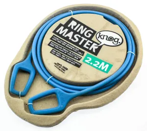KNOG RING MASTER 2.2m Bike Cable Bike Silicone Over-Moulded Blue 10mm Steel NEW