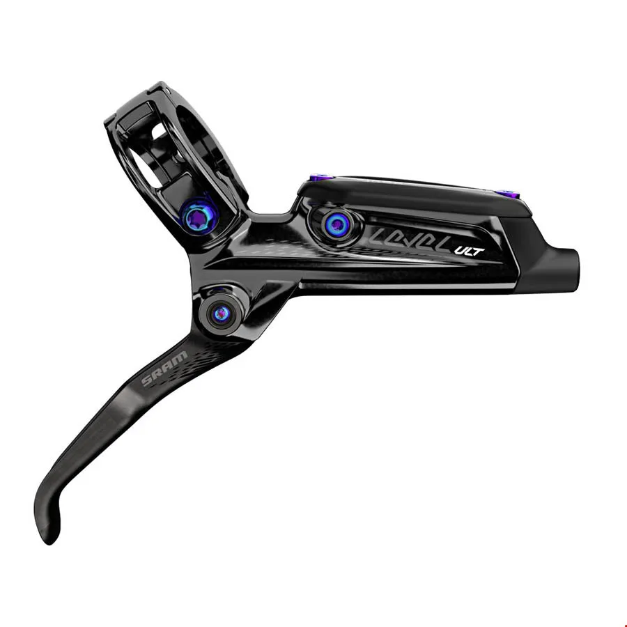 Level Ultimate Disc Brake Lever - Rear Hydraulic Post Mount BLK Rainbow Hardware B1