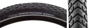 Marathon Mondial Tire - 26 x 2.00 Clincher Wire BLK/Reflective Performance Line RaceGuard Double Defense Addix