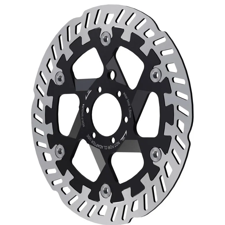 MDR-P Disc Brake Rotor - 180mm 6-Bolt Silver/Black