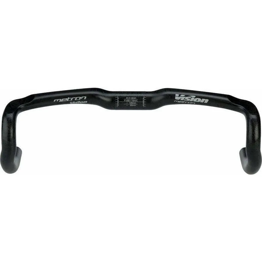 Metron 4D Drop Handlebar - Carbon, 31.8mm, 40cm, Black