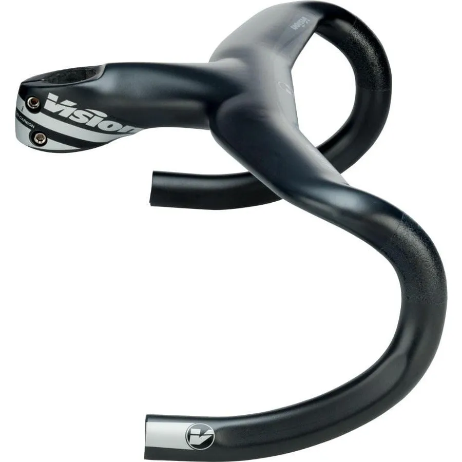 Metron 5D Drop Bike Handlebar - Carbon, Integrated, 42cm, Black, 120mm