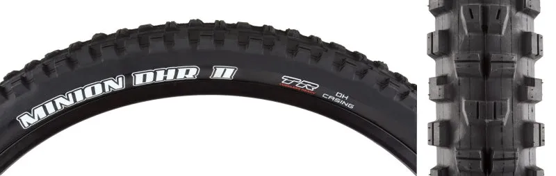 Minion DHR II Tire - 29 x 2.4 Tubeless Wire BLK BikePark DH Wide Trail
