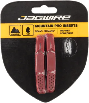 Mountain Pro Brake Pad Replacement Insert for Wet Conditions Red