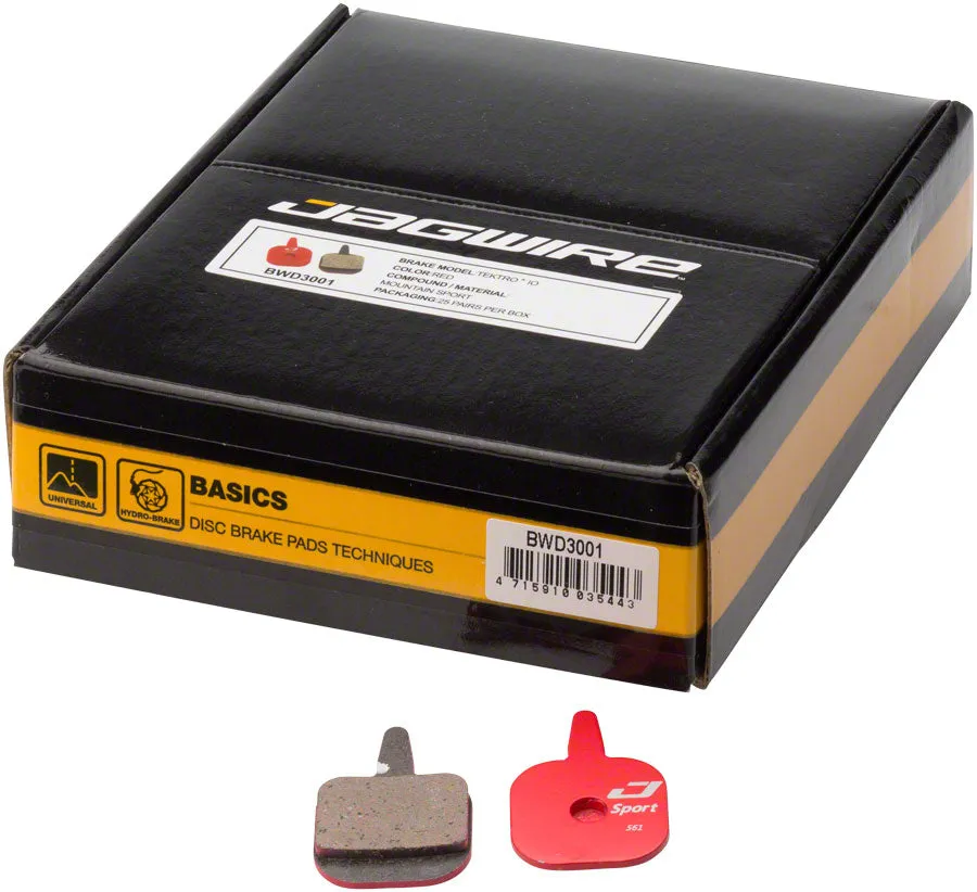 Mountain Sport Disc Brake Pads for Tektro IO: Box of 25 Pairs