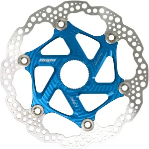 MTB Floating Centre-Lock Disc Brake Rotor - 180mm Center-Lock Blue