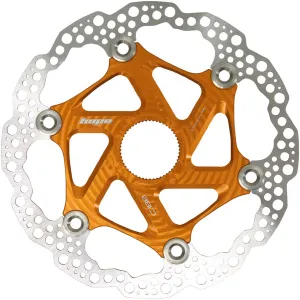 MTB Floating Centre-Lock Disc Brake Rotor - 180mm Center-Lock Orange