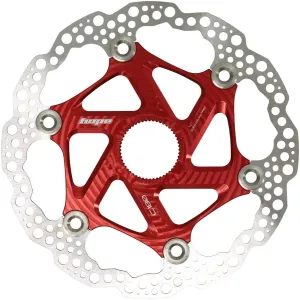 MTB Floating Centre-Lock Disc Brake Rotor - 180mm Center-Lock Red