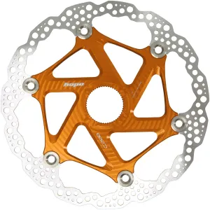 MTB Floating Centre-Lock Disc Brake Rotor - 200mm Center-Lock Orange