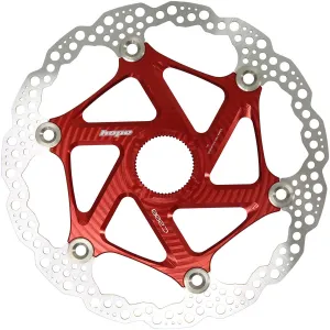 MTB Floating Centre-Lock Disc Brake Rotor - 200mm Center-Lock Red