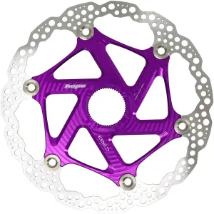 MTB Floating Centre-Lock Disc Brake Rotor - 203mm Center-Lock Purple